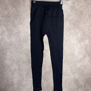 Riley 7 Leggings Womens XS/S Black Ribbed Capri Skinny High Waisted 7/8 Length‎